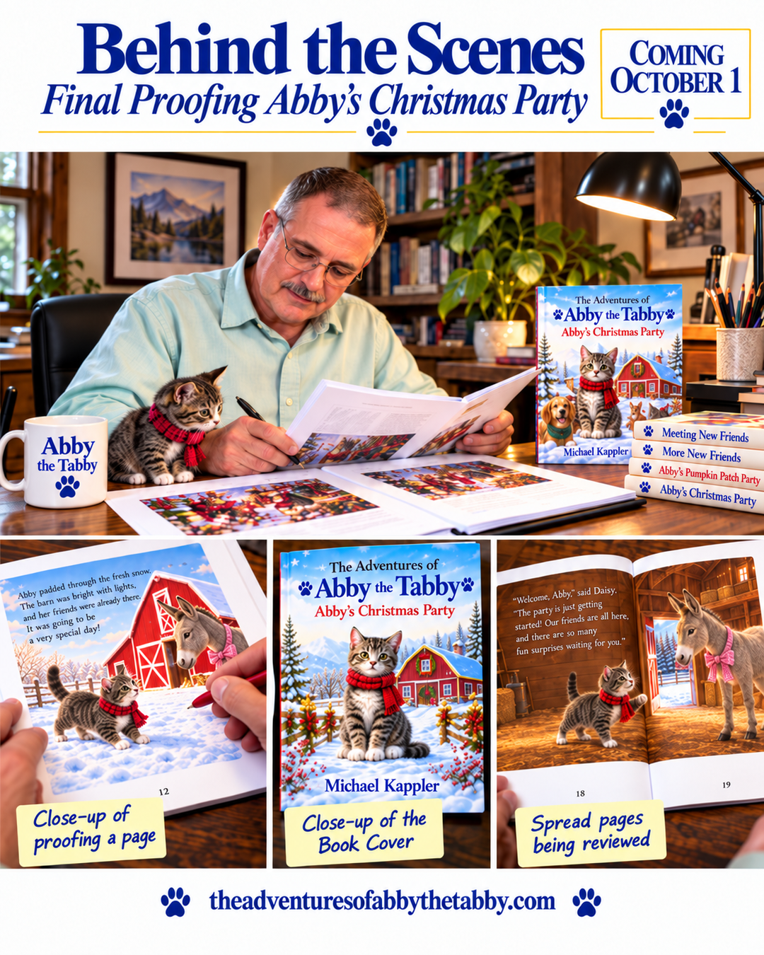 Abby’s Christmas Party launch-week campaign post
