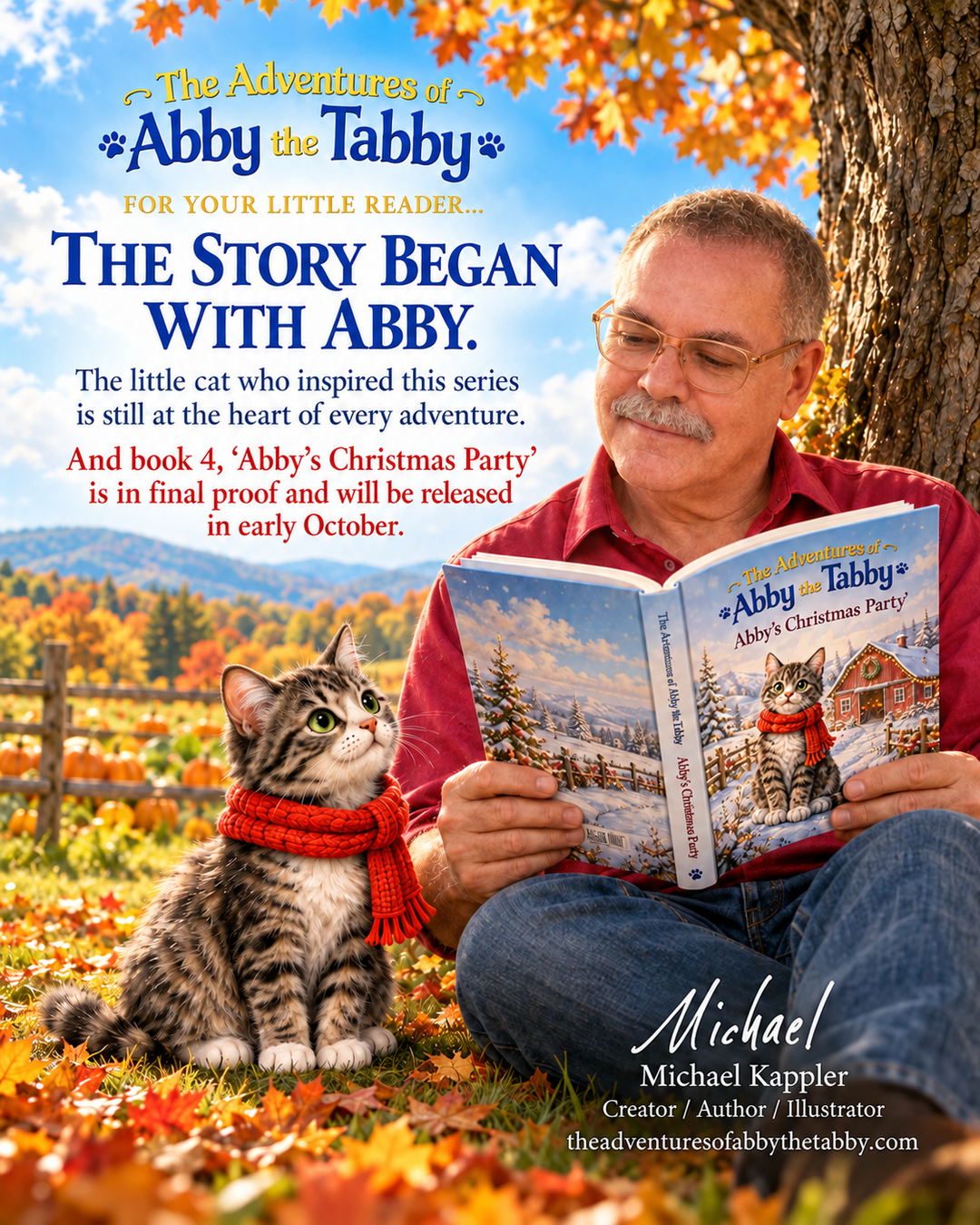 Abby’s Christmas Party launch-week campaign post